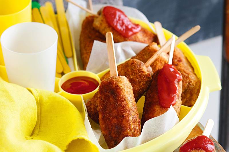 طرز تهیه سوسیس سوخاری پنیری