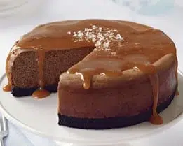 طرز تهیه چیز کیک شکلاتی کاراملی