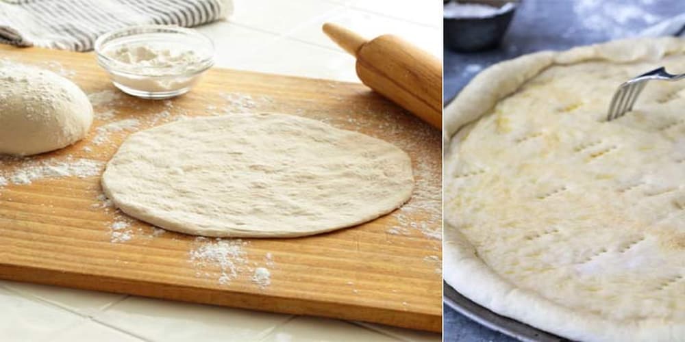 خمیر پیتزا ایتالیایی خوشمزه با شیر