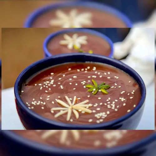 طرز تهیه سمنوی خانگی با جوانه گندم یا آرد